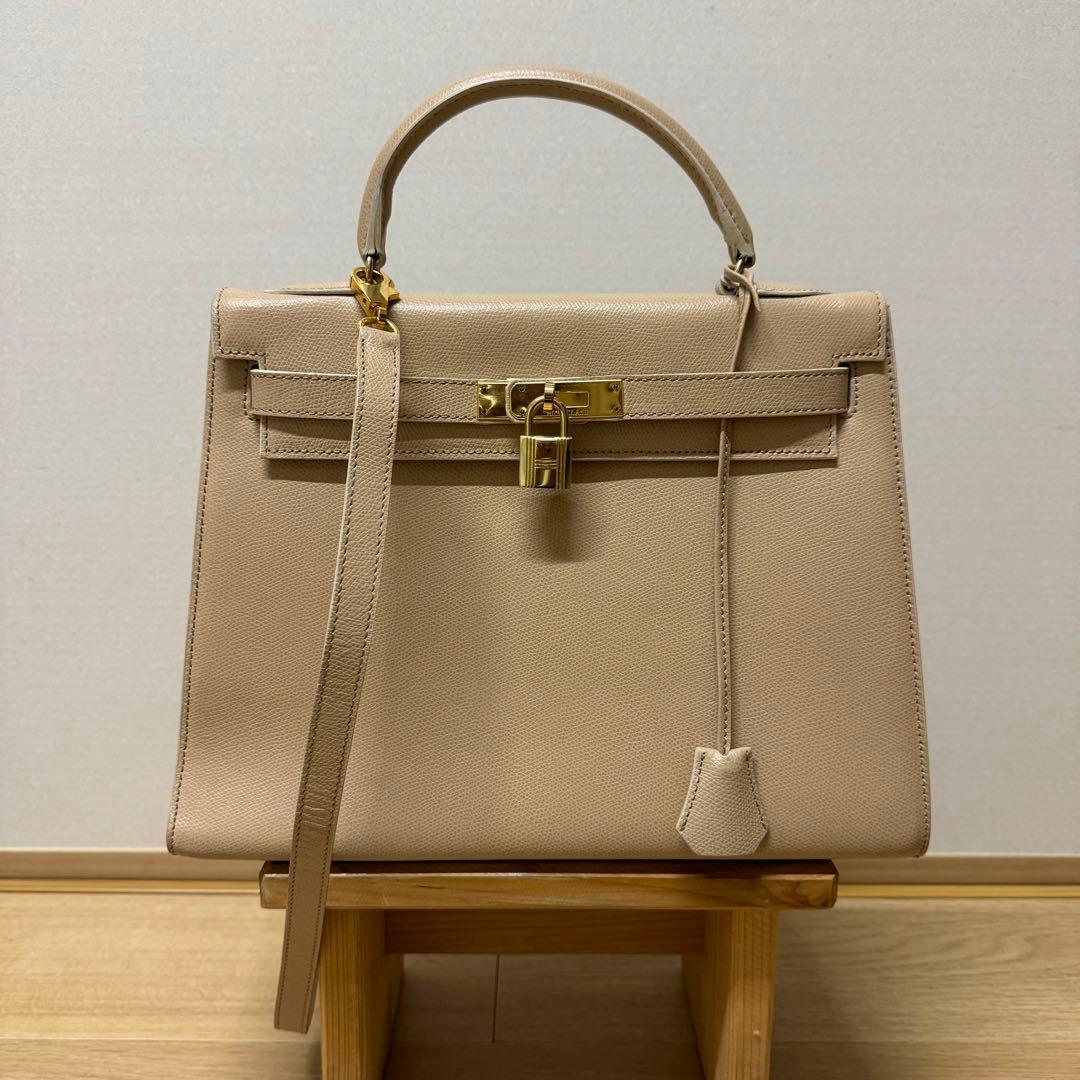 超希少！ヘンリーハイクラス 2way ベルトデザイン　ハンドバッグ　ベージュ