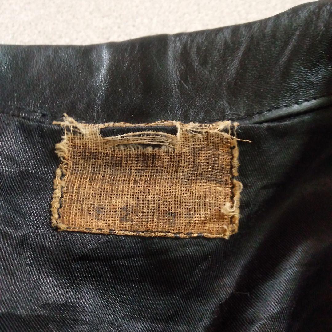 希少70s Vintage フランス軍 カーコート レザージャケット ミリタリー