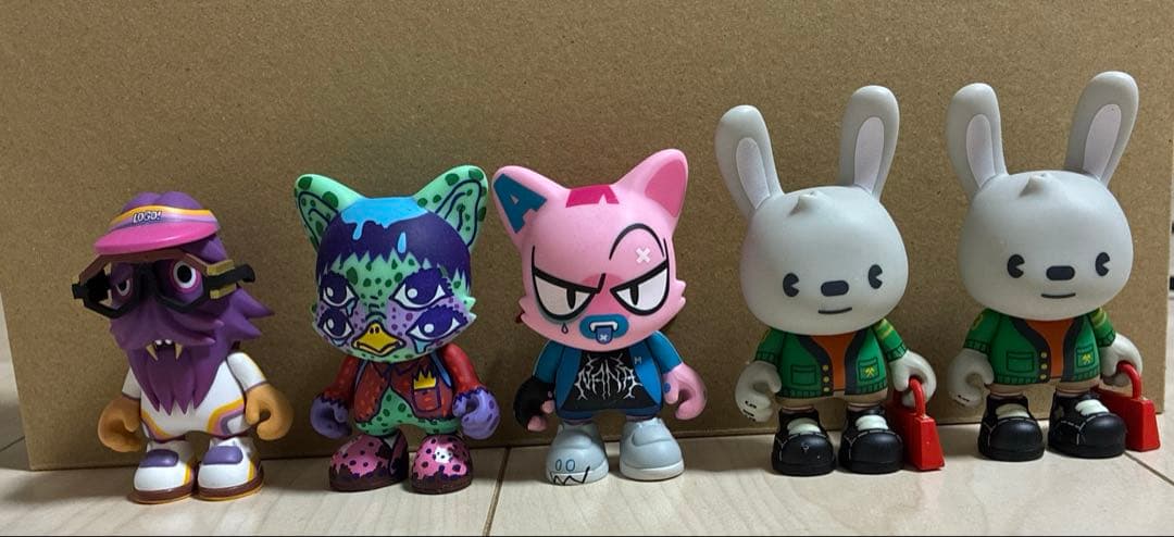 スーパープラスチック　ジャンキーシリーズ3　グギモン　フィギュア　5体セット