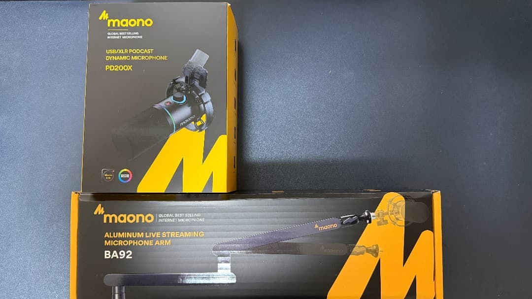 MAONO マイク PD200X と マイクスタンド BA92のセット