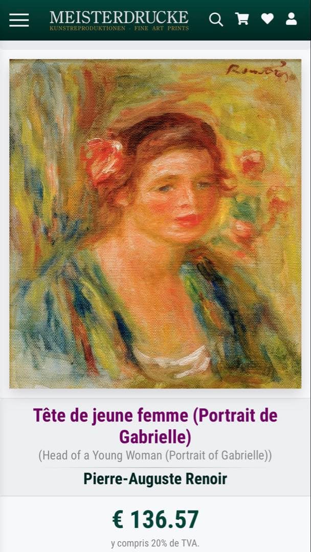 【即日発送】絵画 人物画 女性肖像画 額縁付き インテリア 家具