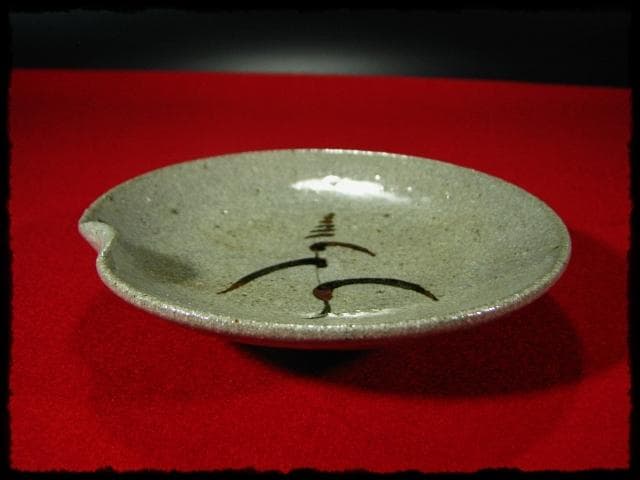 肥前唐津 皿 ５客 井上 幸麿 天山 絵唐津 茶道具 懐石道具 b770