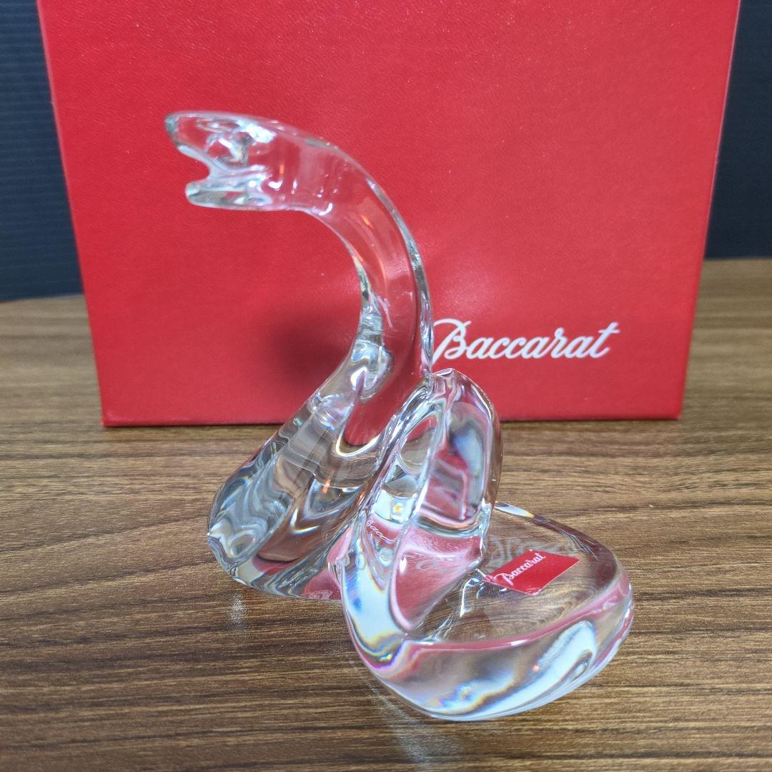 【美品・箱付き】バカラ／干支 巳 蛇 スネイク フィギュリン 置物