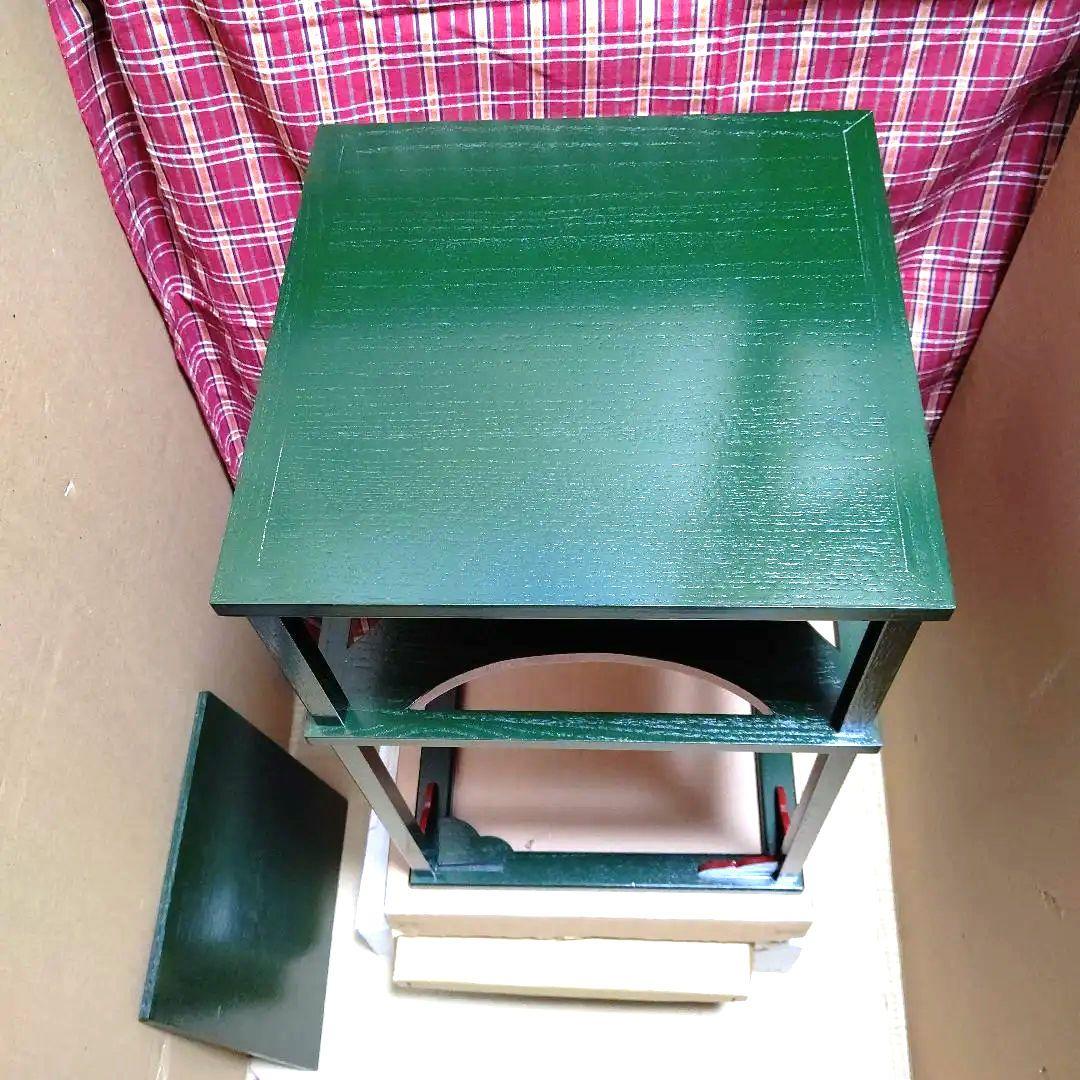 糸巻棚、青漆爪紅、桐製、ちか11番