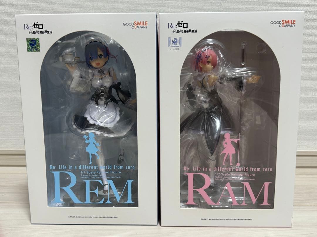 R e:ゼロ　レム　ラム　1/7スケール  フィギュア