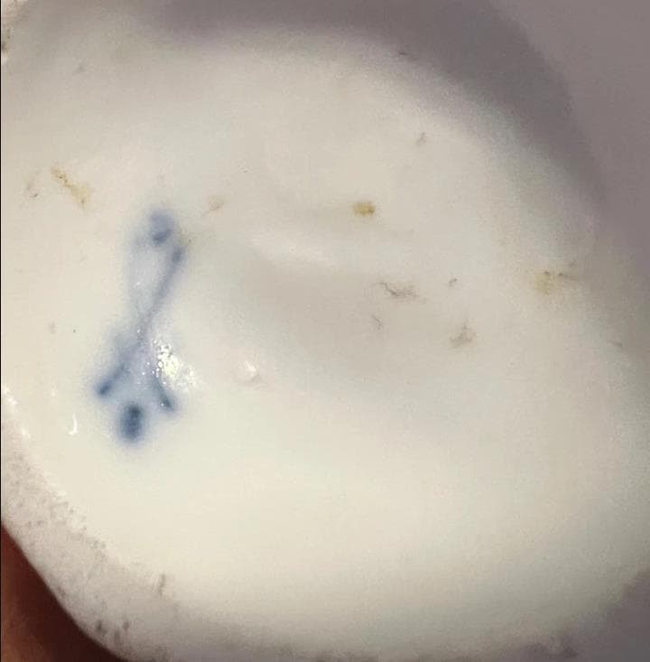 #3872 【可愛い置き物】マイセン Meissen 手描きのコロンバイン像