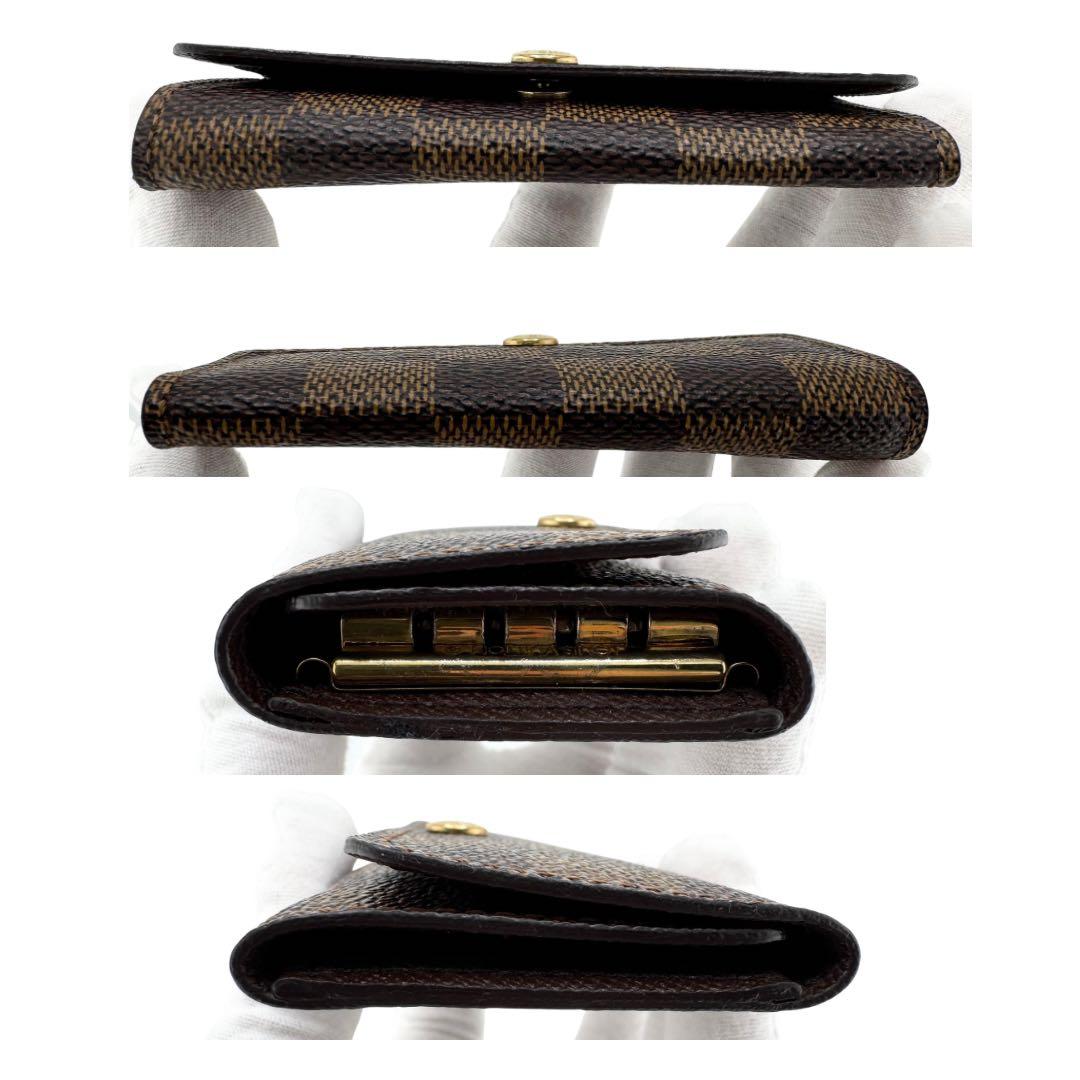 【極美品】ルイヴィトン ミュルティクレ4 キーケース 4連 ダミエ・エベヌ
