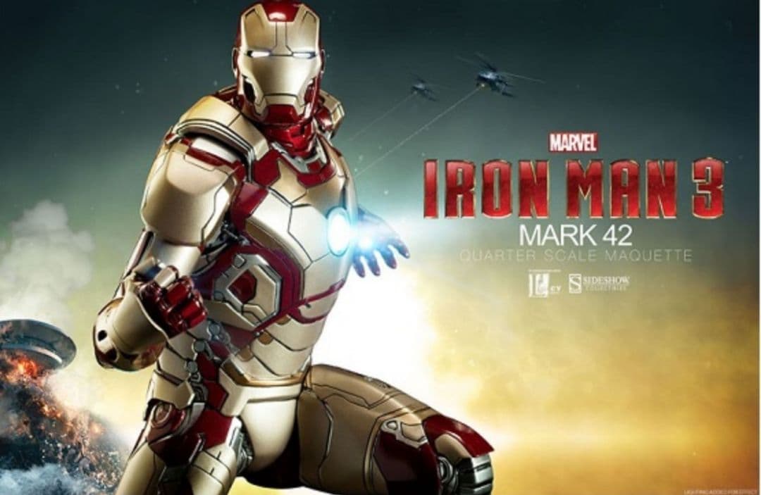 【激レア-箱有り・点灯確認済】アイアンマン　フィギュア　サイドショウ　マーク42