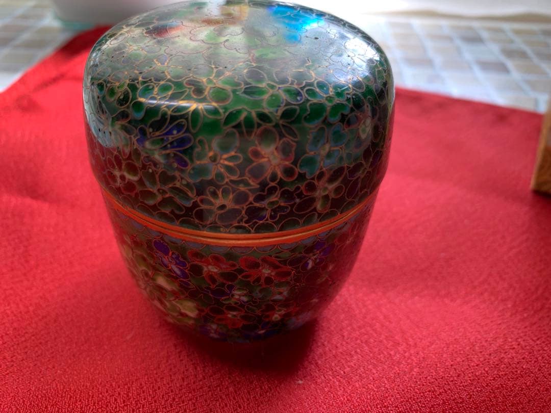 七宝焼棗　景泰藍