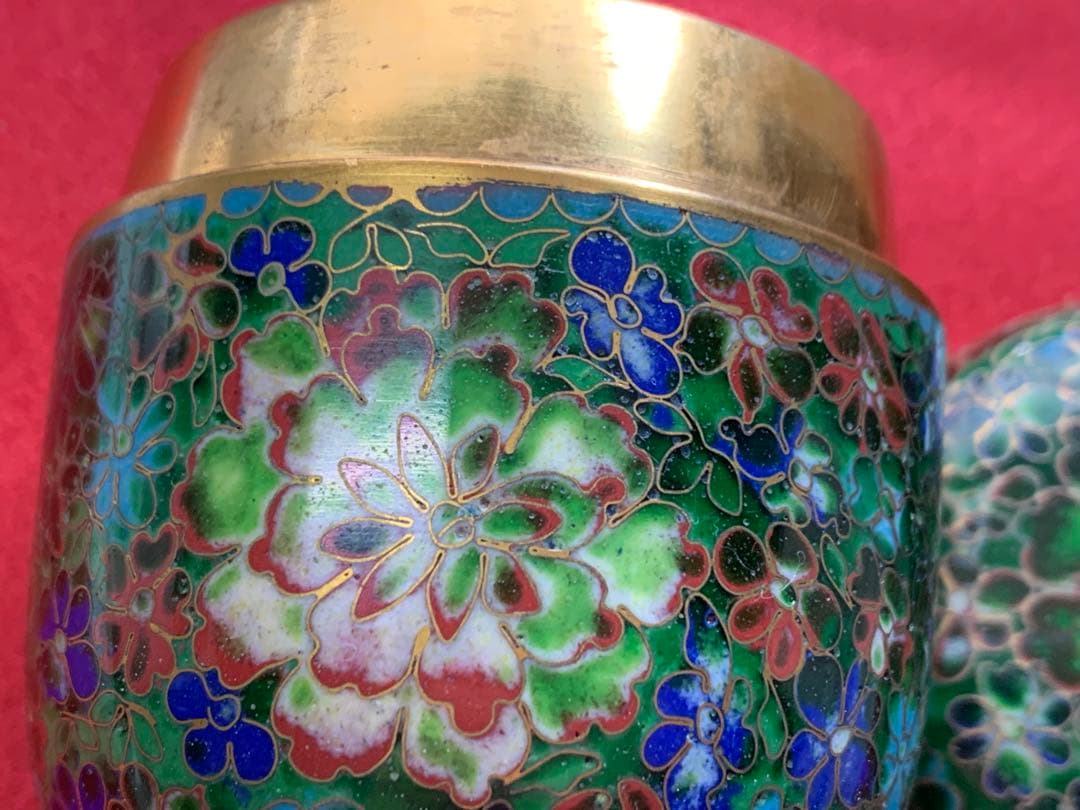 七宝焼棗　景泰藍