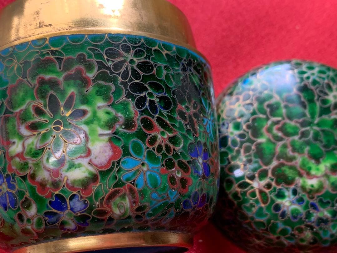 七宝焼棗　景泰藍