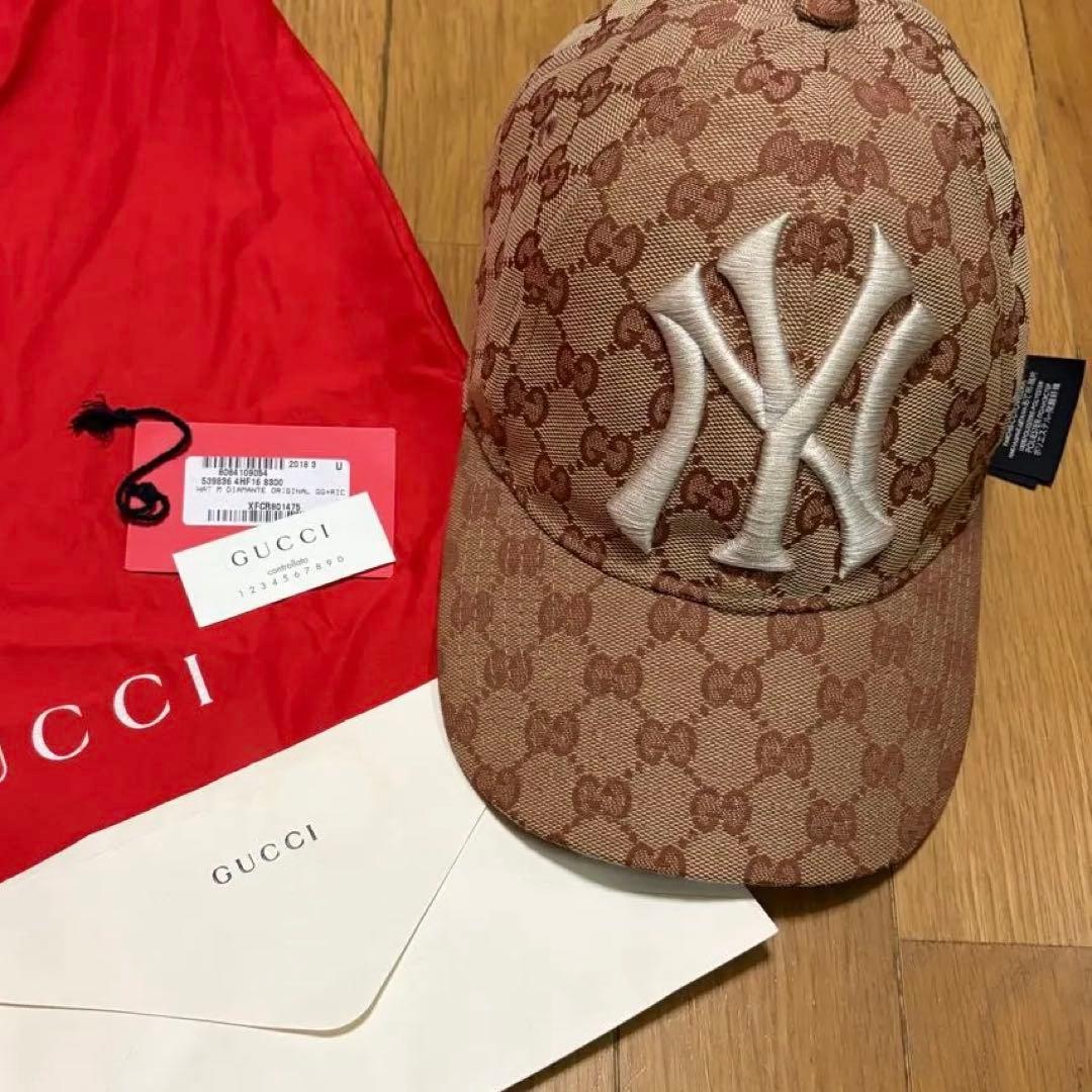 GUCCI MLB コラボ ベースボールキャップ