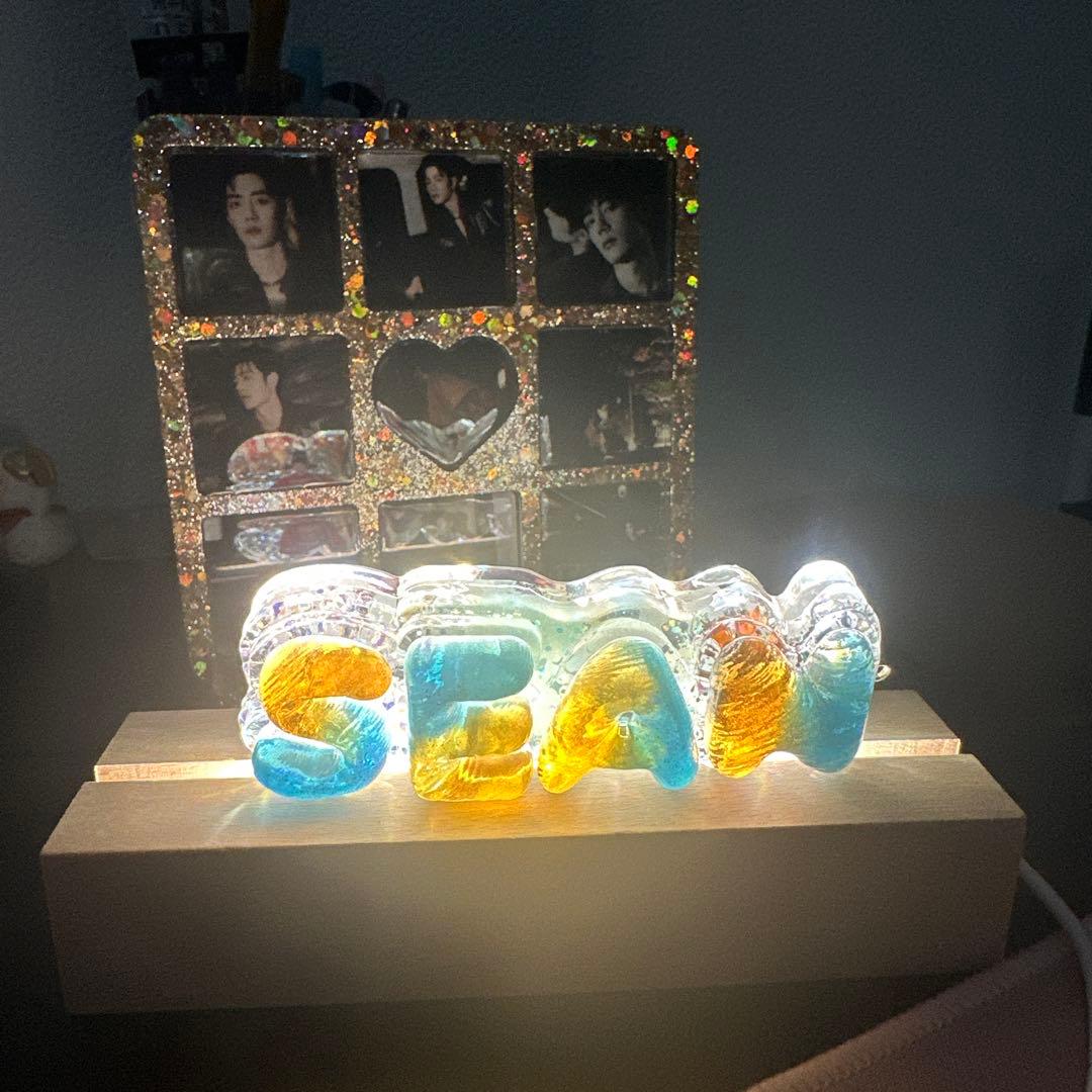 肖戦 厚いレジン置物です&バッグチャームに&ナイトライトにもなります❣️8点③