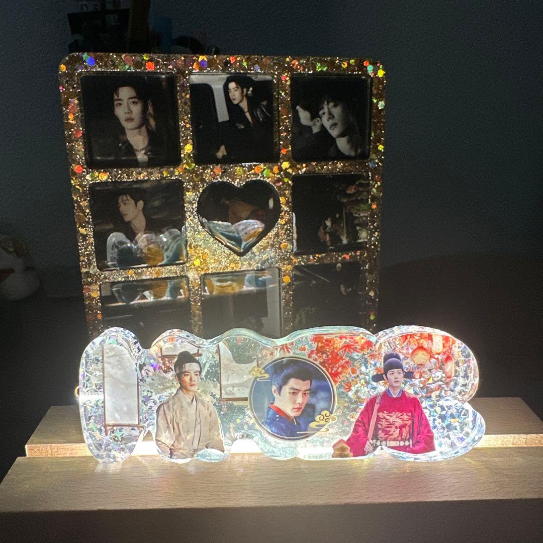 肖戦 厚いレジン置物です&バッグチャームに&ナイトライトにもなります❣️8点③