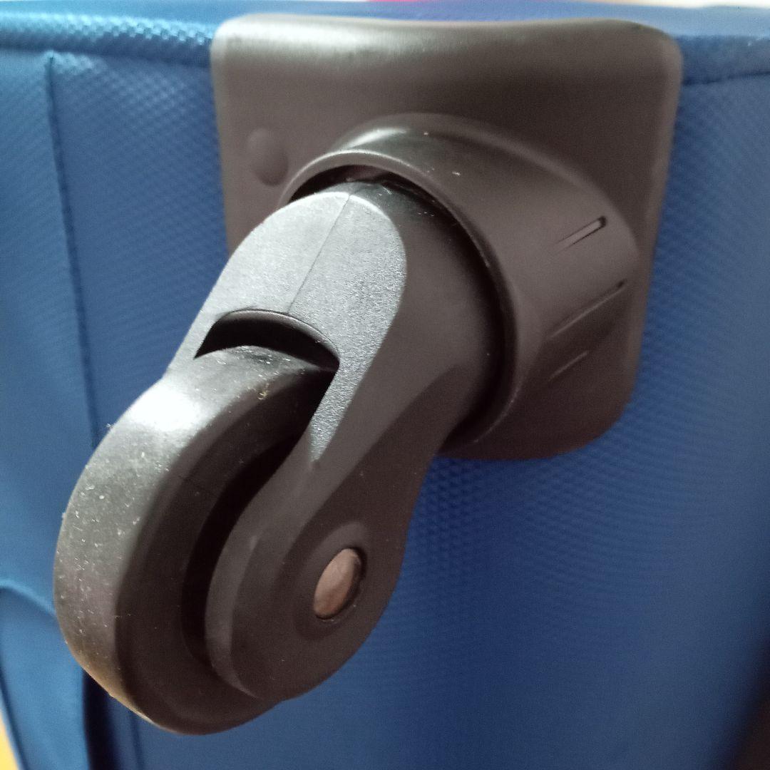 サムソナイト 大型 4輪 布製 スーツケース 青 黒 キャリーケース