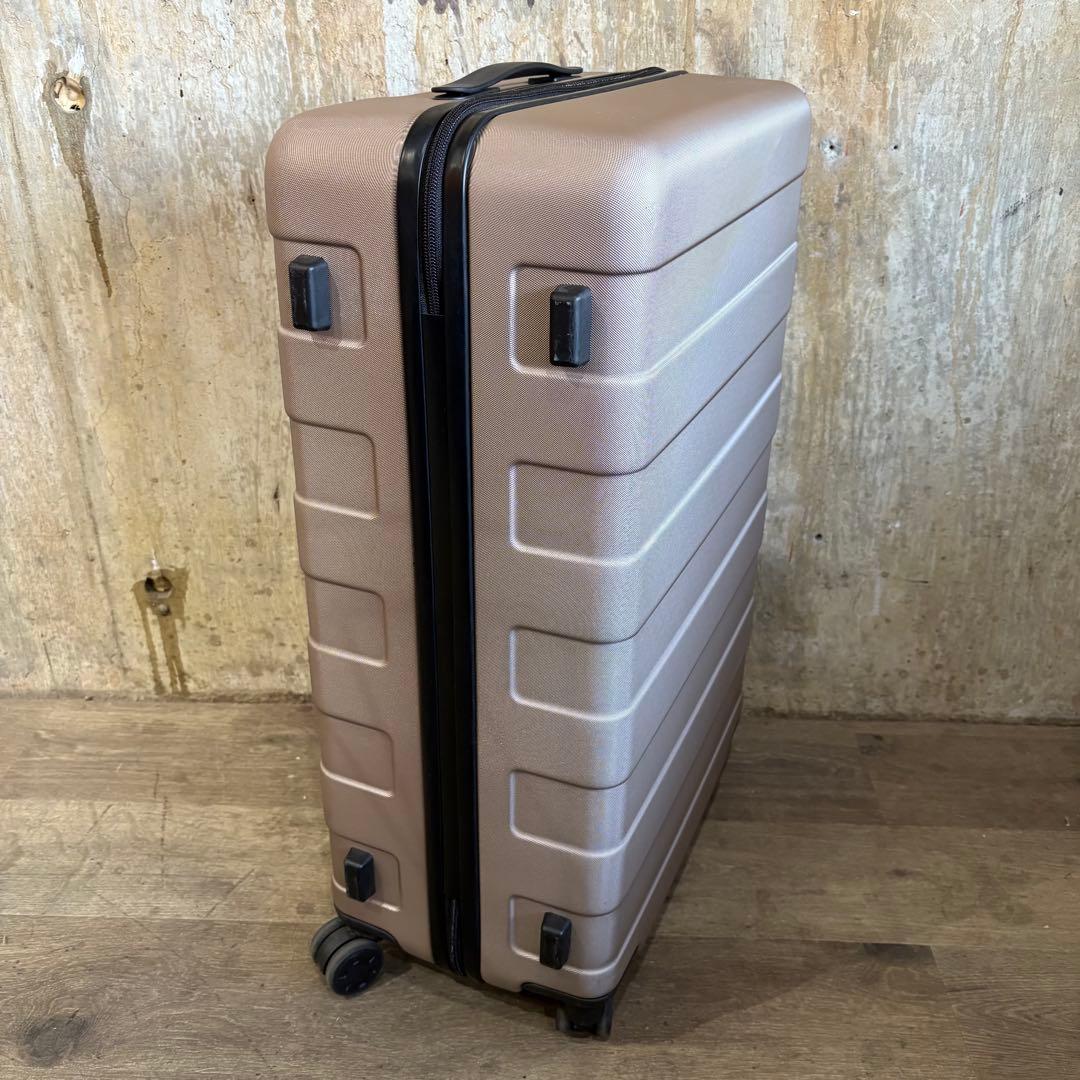 無印良品　キャリーバーの高さを自由に調節できる ハードキャリーケース 63L