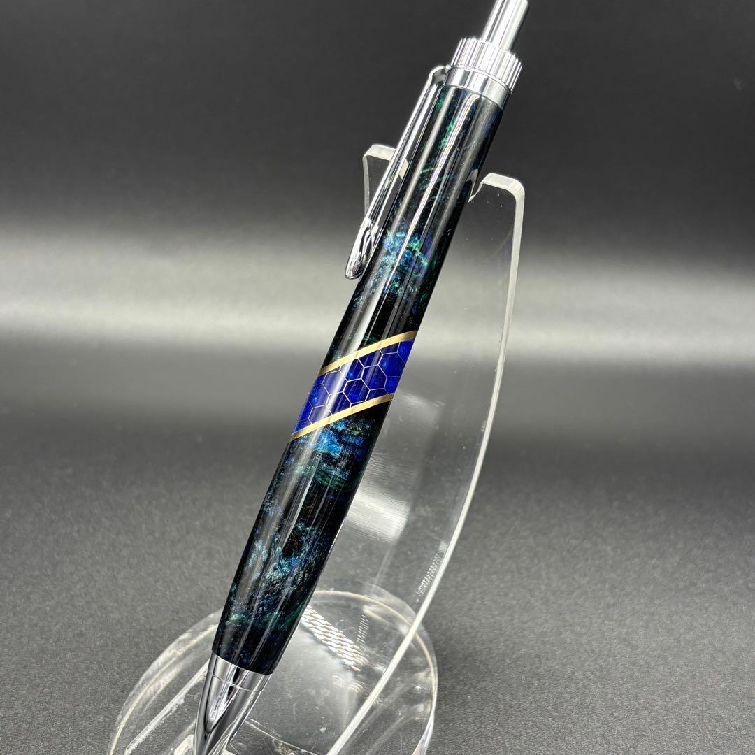【ハニカム斜め挟み】ハンドメイドボールペン