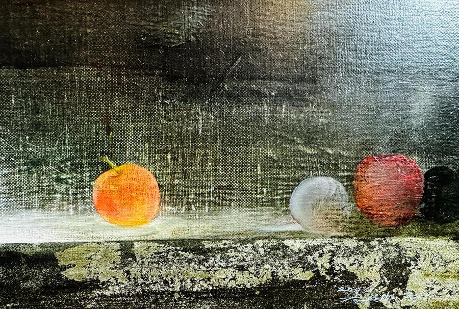 2001年 藤井武 油彩 F22号 縦24cm 横66cm 世界に1枚の絵