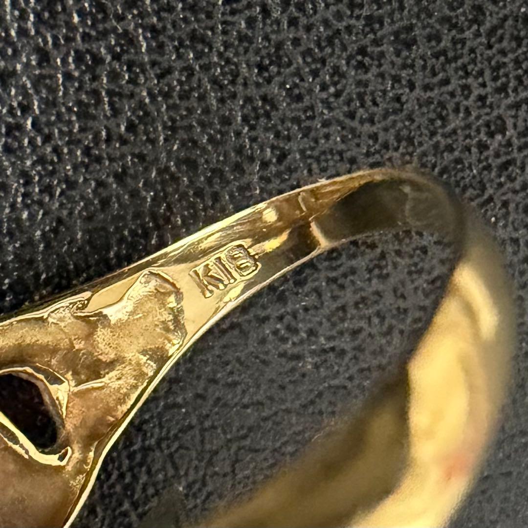 (C010917) K18リング 約10号 18金YG 指輪