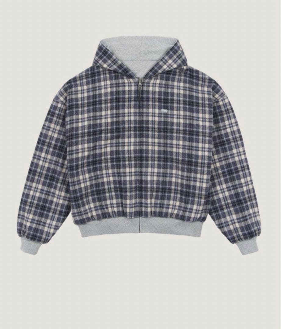 trendt vision Grey リバーシブルジップパーカー