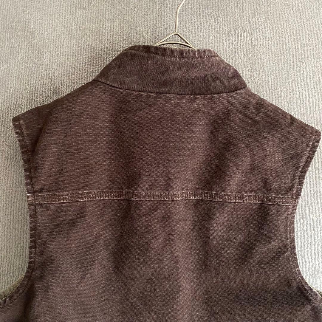 Carhartt ダックベスト 裏ボア メキシコ製 M ブラウン