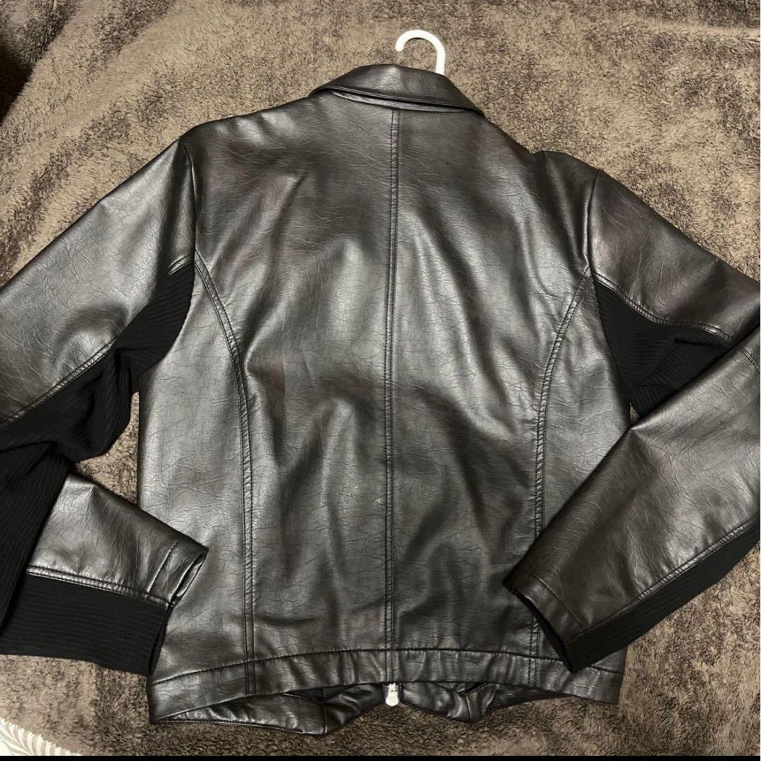 なお様jent louis double zip leather jacket