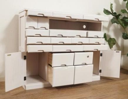 【新品】多段引出し　チェスト　FAX台　鍵付き　アウトレット