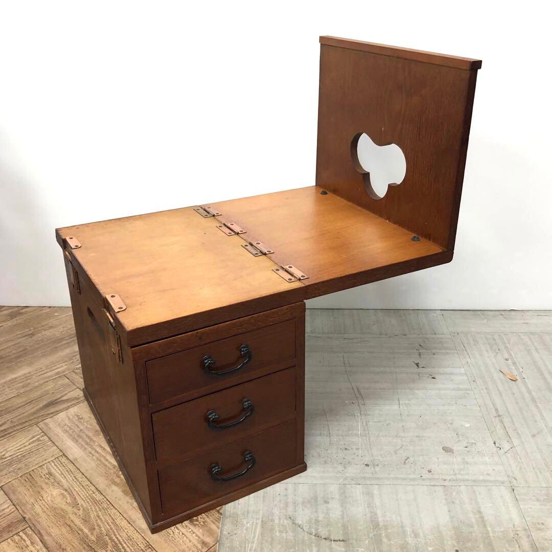 文机　折りたたみ机　アンティーク　和モダン　インテリア