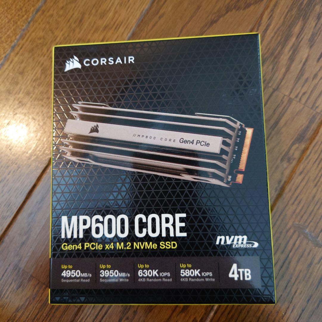 内蔵型SSD CORSAIR MP600 CORE 4TB NVMe SSD