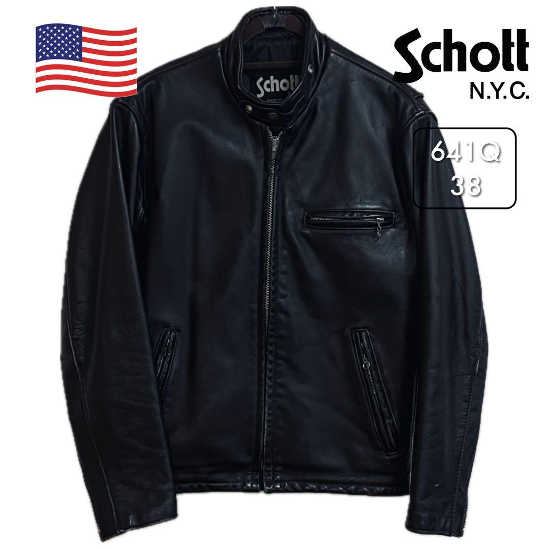 Schott シングル ライダース 38