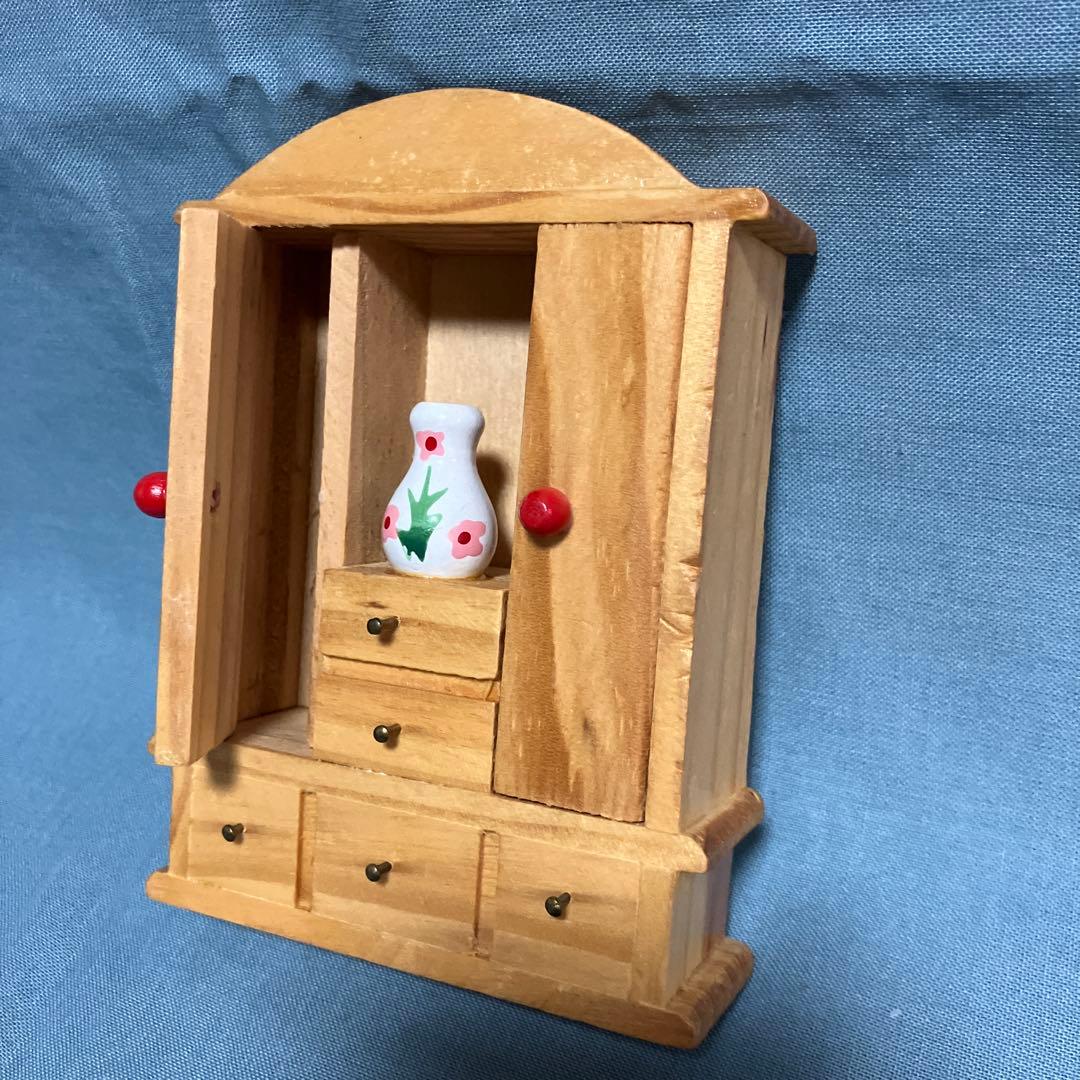 セキグチ❤️木製家具5点セット クマの人形付き家具・ビンテージ