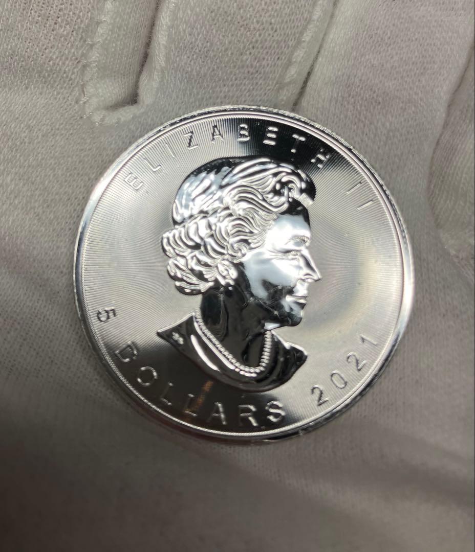 カナダ メープルリーフ 1オンス 銀貨 2021年 5ドル