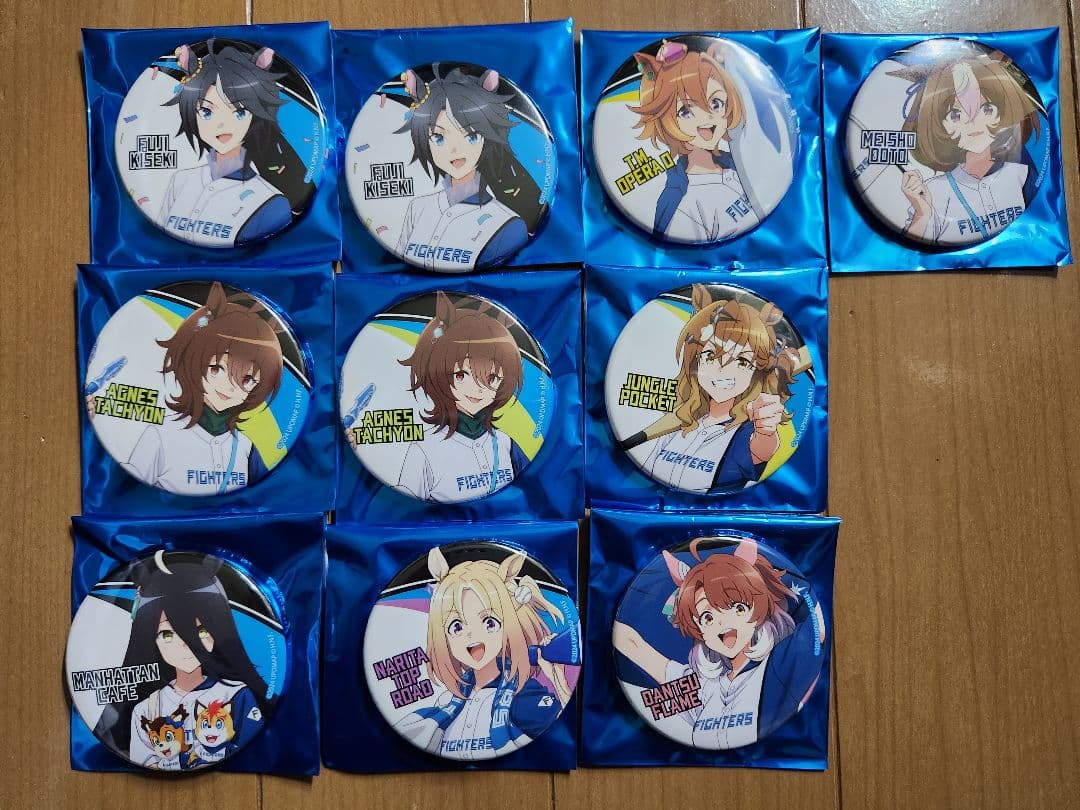 ウマ娘　Fビレッジ　缶バッジ　アグネスタキオン 他