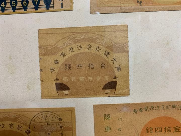 東京市電 記念切符