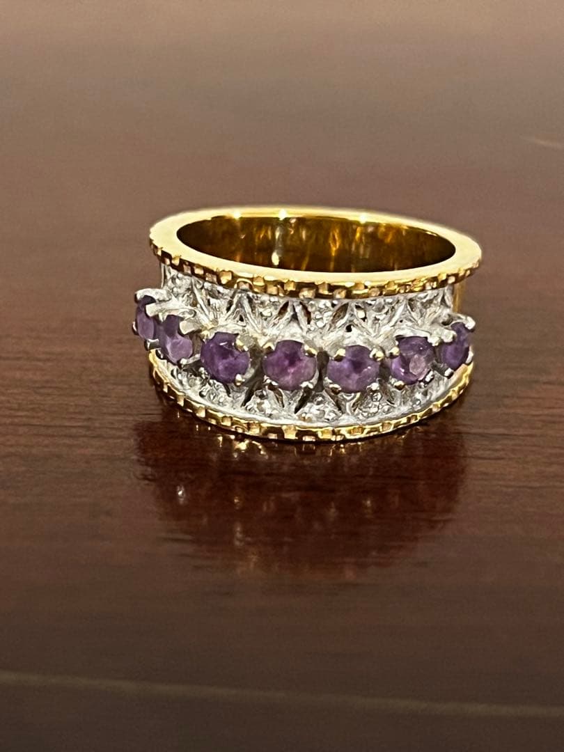 The Franklin Mint フランクリンミント　ゴールド&ストーンリング