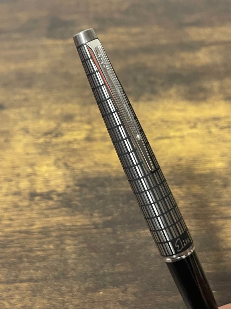 新品未使用　1977年製　蝕刻　エリート　18金　万年筆　パイロット　細字