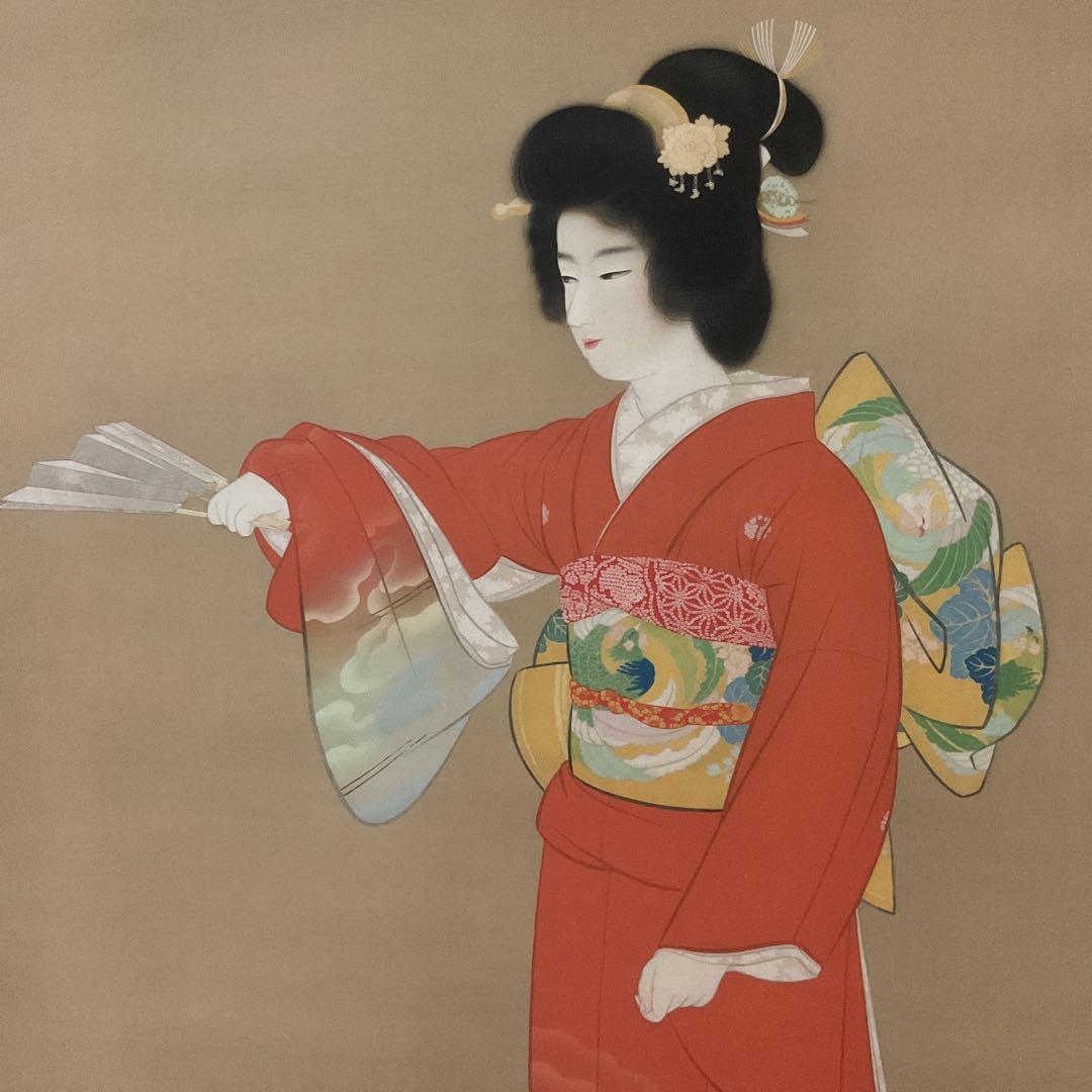 上村松園作 序の舞 【 多色刷高級美術印刷 】東京芸大所蔵 小学館より