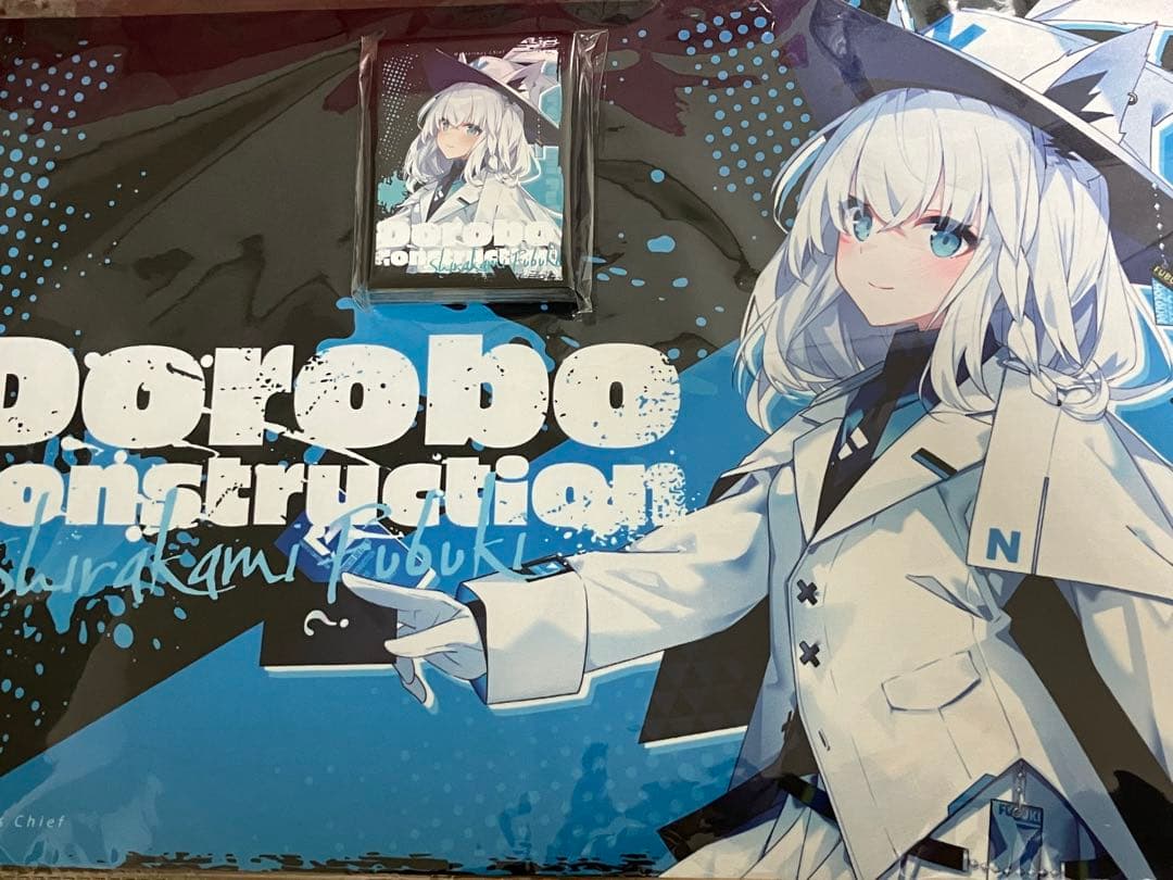 混沌の女神様　ホロライブ　スリーブ　プレイマット　泥棒建設　白上フブキ