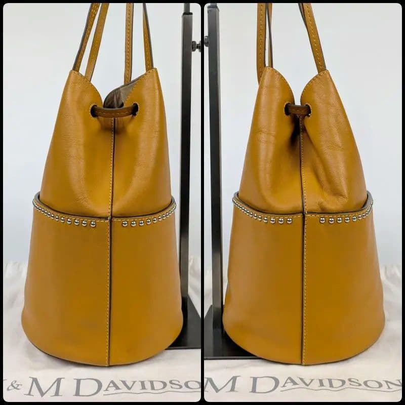 J&M DAVIDSON ミニ デイジー スタッズ ショルダーバッグ ブラウン