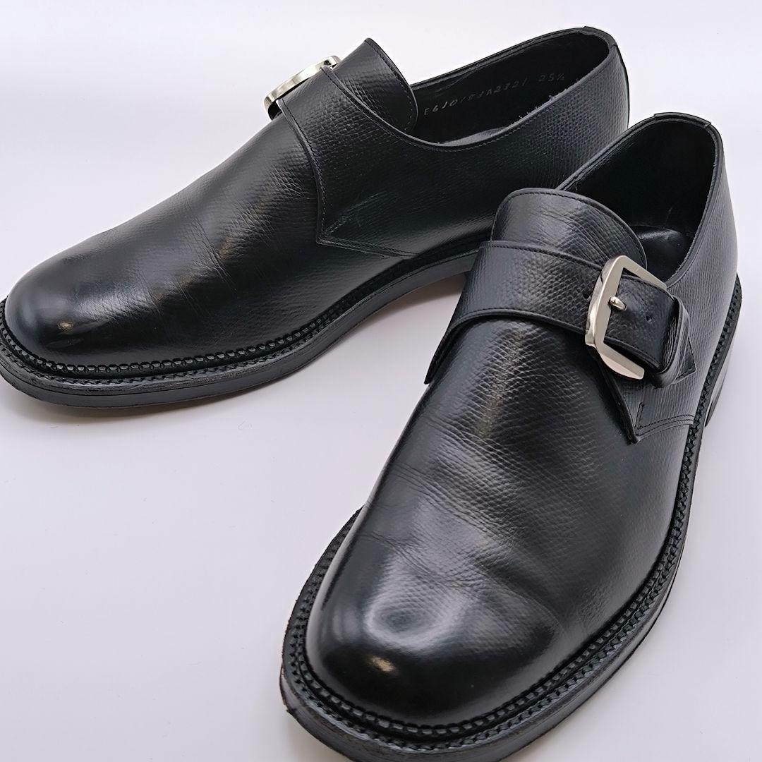 極美品 リーガル 25.5cm 2E ブラック 黒 モンクストラップ ブラック