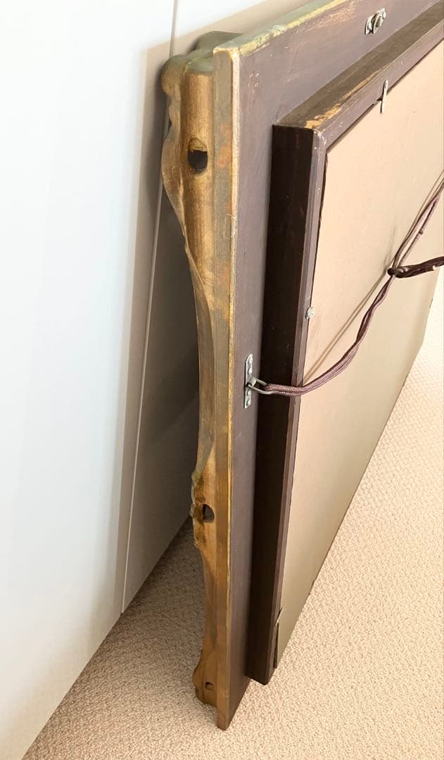 アンティーク　額縁　フレーム　レトロ　油絵　キャンパスF15