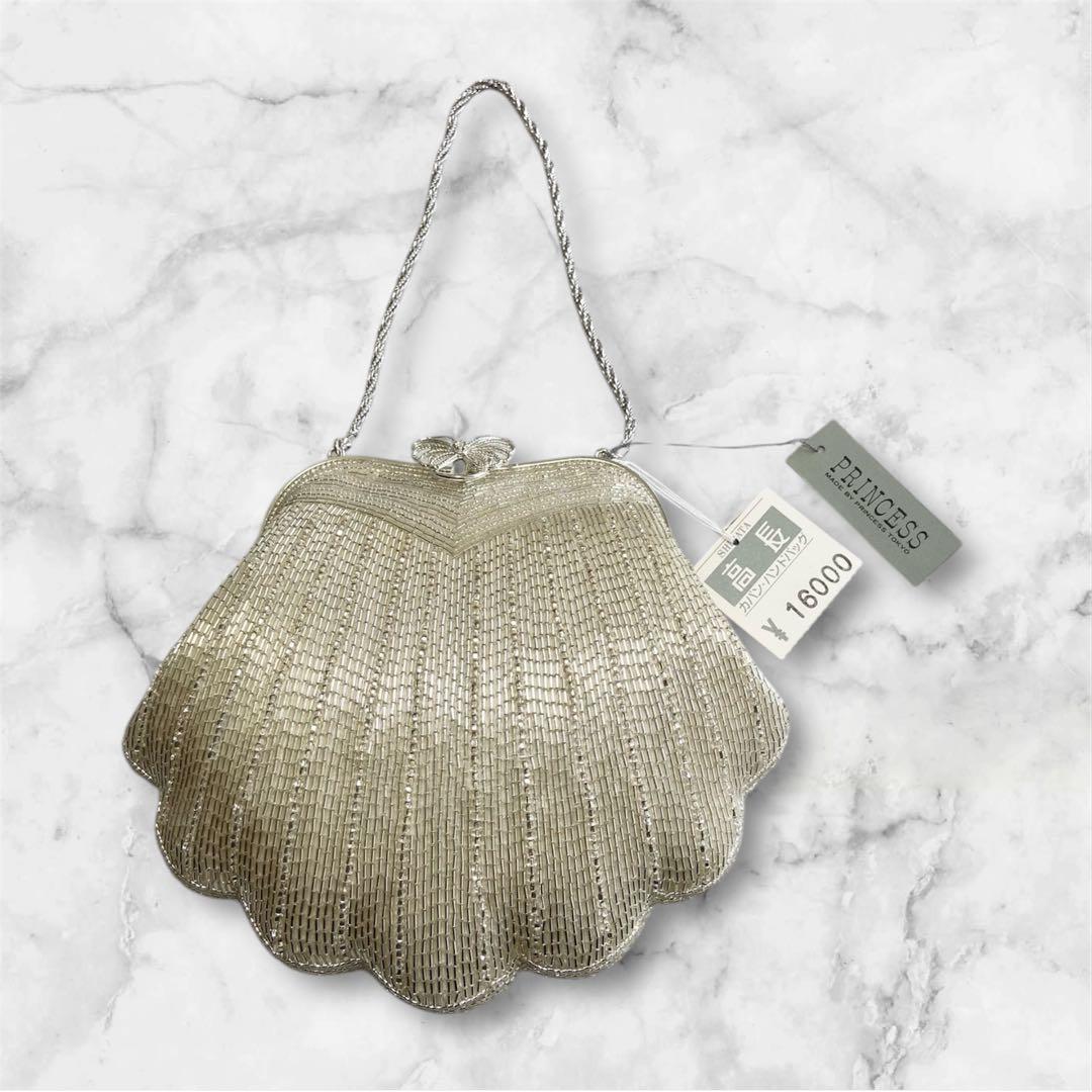 【新品タグ付き】ビーズバッグ　和装用バッグ　パーティーバッグ　結婚式　和装小物