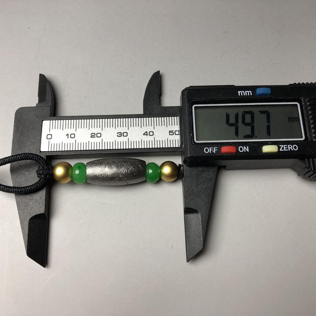 ムオニオナルスタ隕石　メッキ処理済み　天珠　ペンダント　隕石　重さ約18ｇ