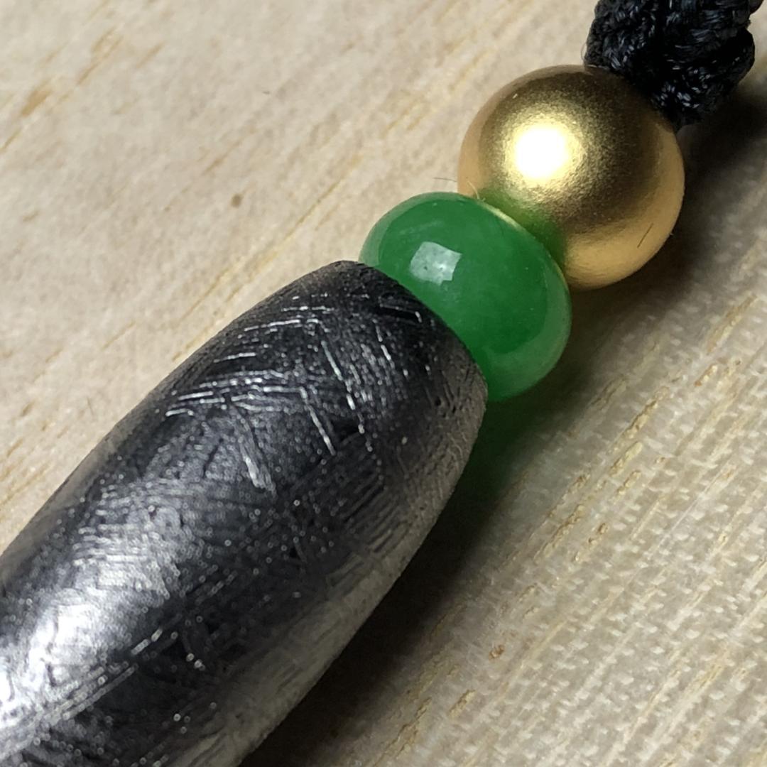 ムオニオナルスタ隕石　メッキ処理済み　天珠　ペンダント　隕石　重さ約18ｇ