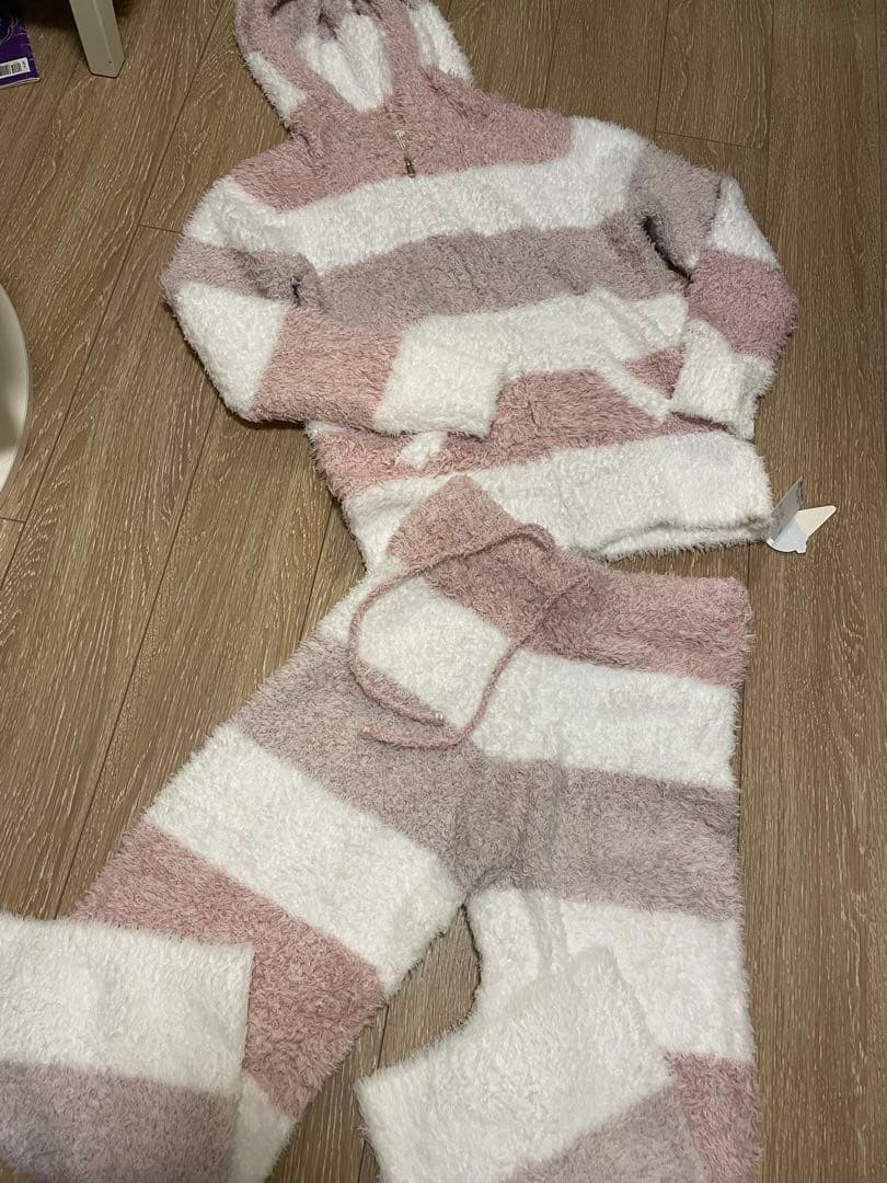 ジェラートピケ ジェラートメランジ3ボーダーパーカー&ロングパンツ