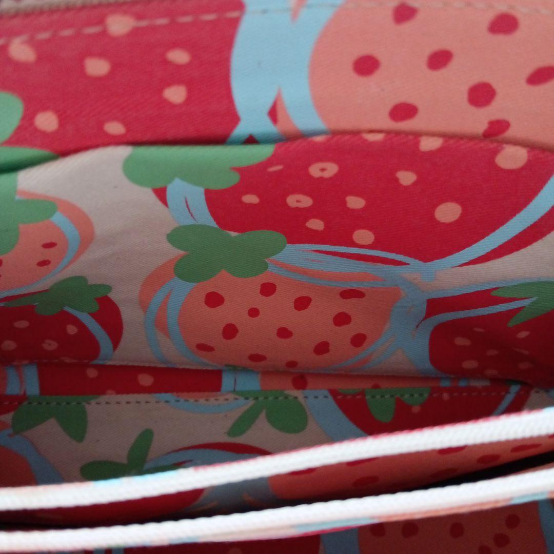 【IANNE】オムレット2wayショルダーバック（希少な赤い苺柄内装）