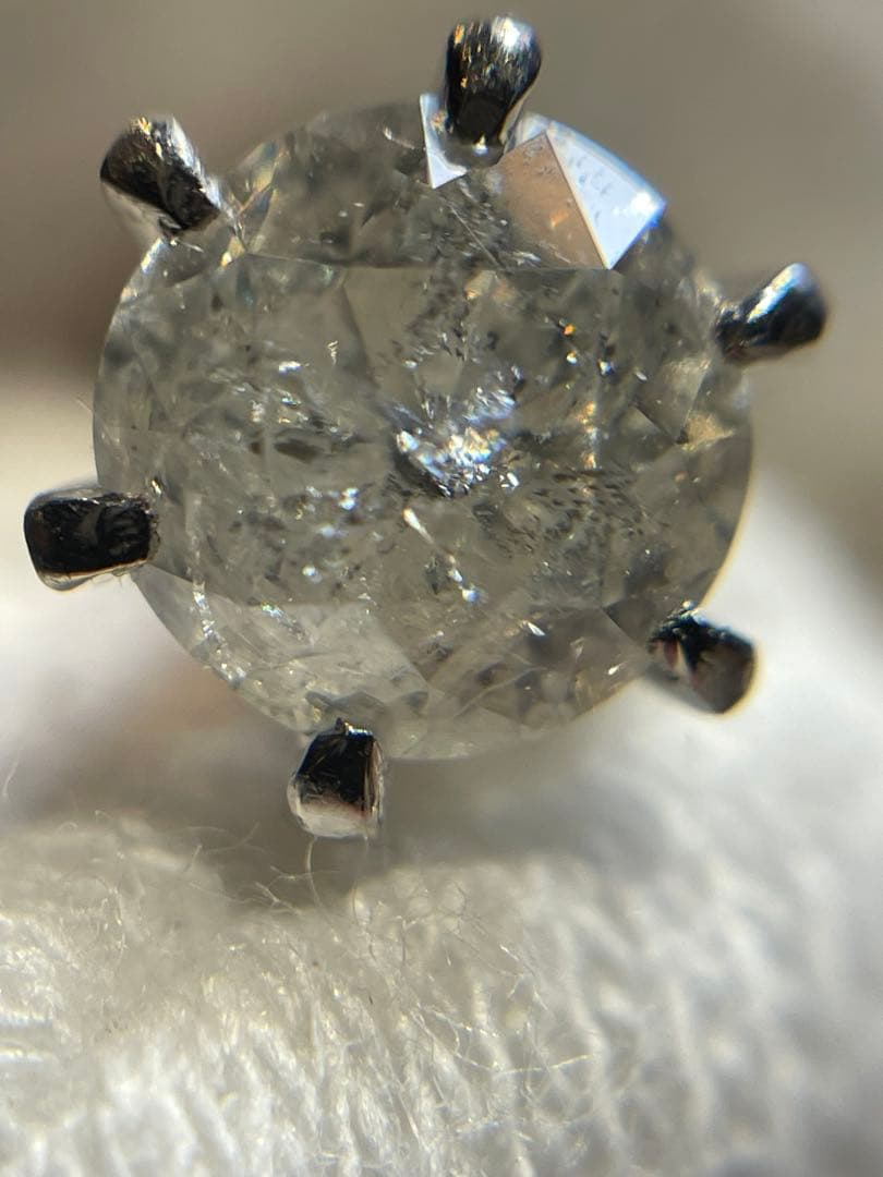 chihuahua_love 天然ダイヤモンド Pt900ピアス