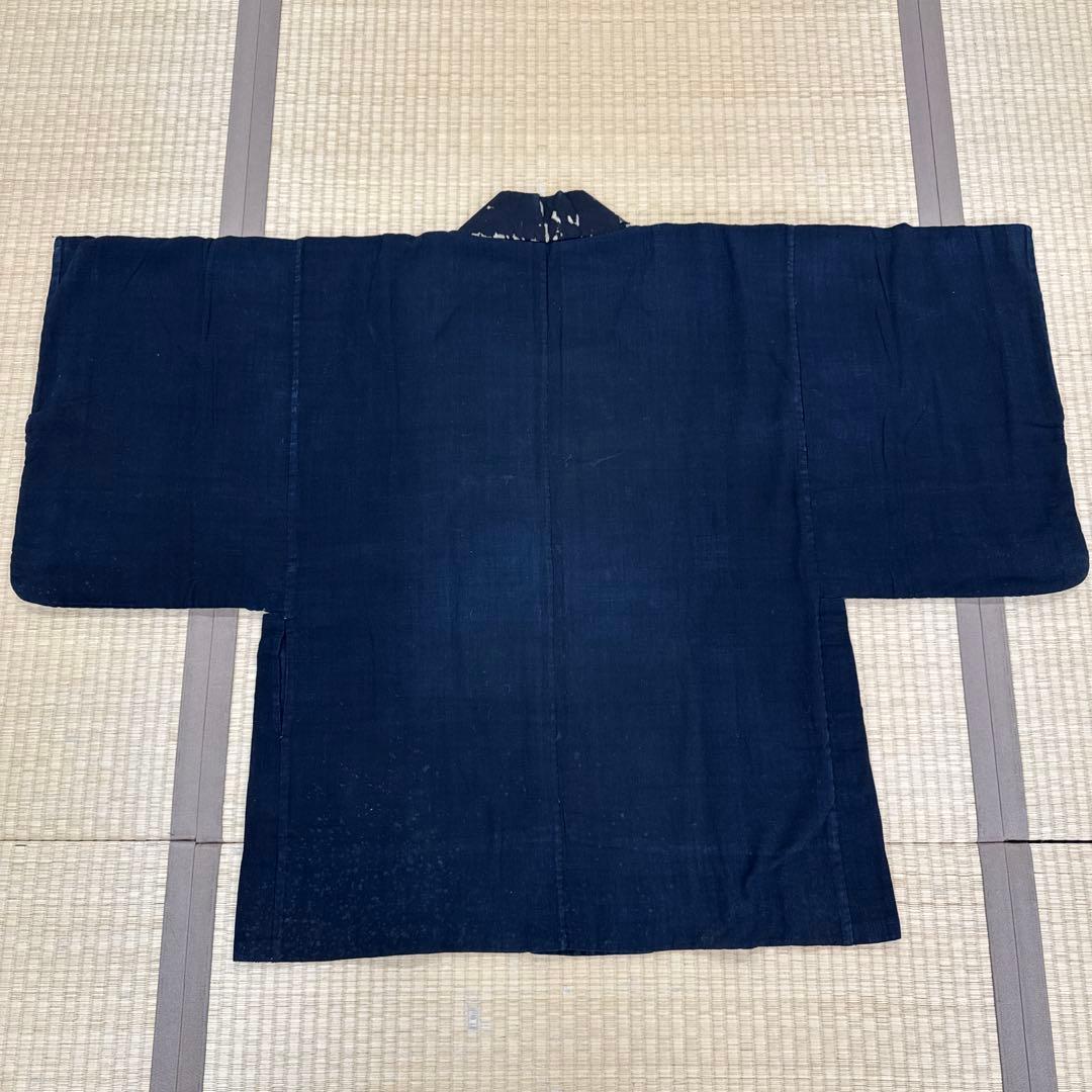 藍染木綿　道行　江戸時代　古布