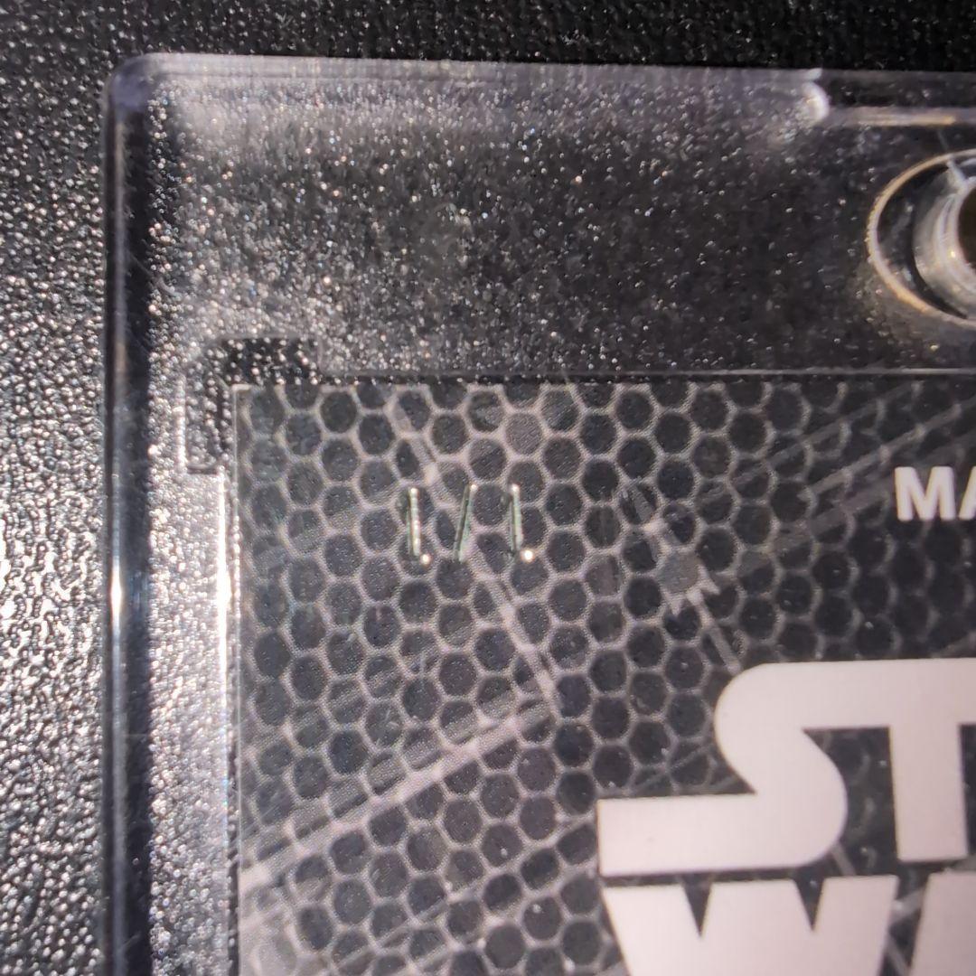 ★世界1枚限定★ スターウォーズtopps 1of1 直筆サイン