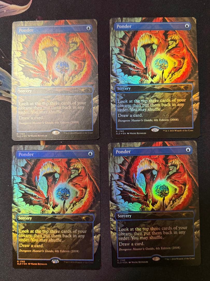 思案　英語　ドラゴン　SLD FOIL 4枚